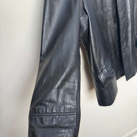 Kenneth Cole Men’s New York Heavy Leather Jacket size L VINTAGE - Picture 7 of 9